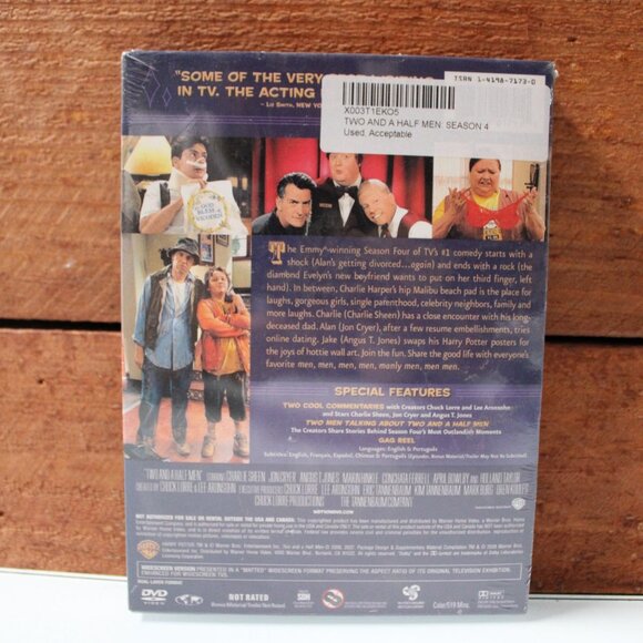 Two and a Half Men: The Complete Fourth Season (DVD, 2006) Brand New Sealed - Picture 3 of 4